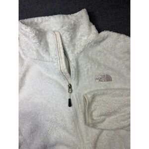 The North Face Osito Fleece Jacket Womens XL White Full Zip Mock Neck Outdoors